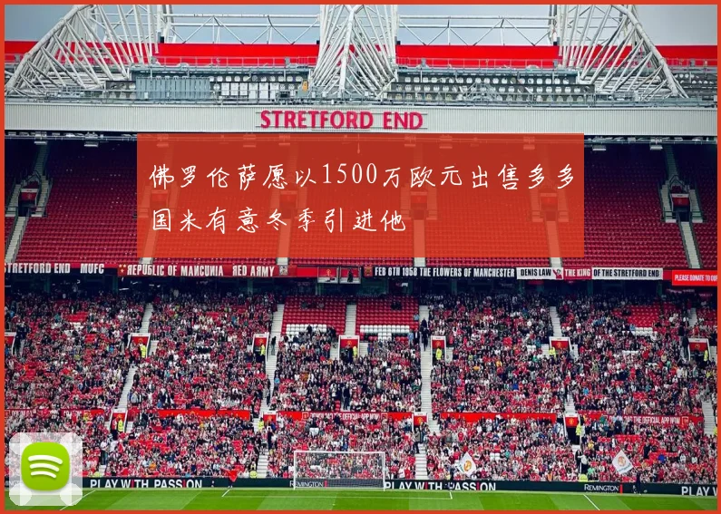 佛罗伦萨愿以1500万欧元出售多多国米有意冬季引进他